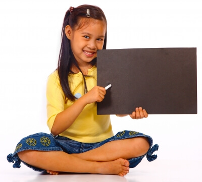 "Kid Holding Board For Writing" by Stuart Miles
