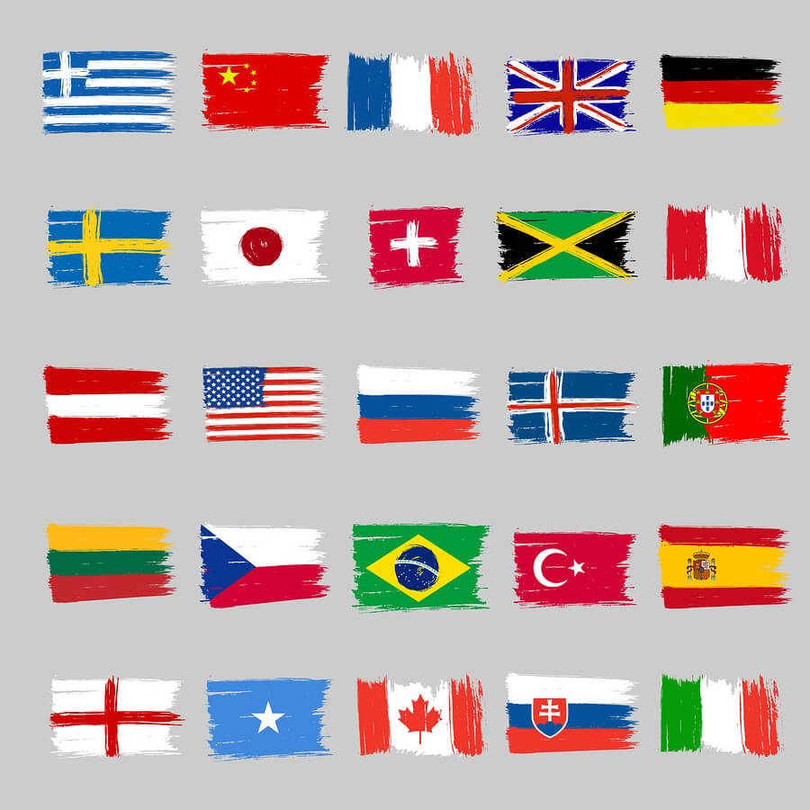 Set Of 25 Flags